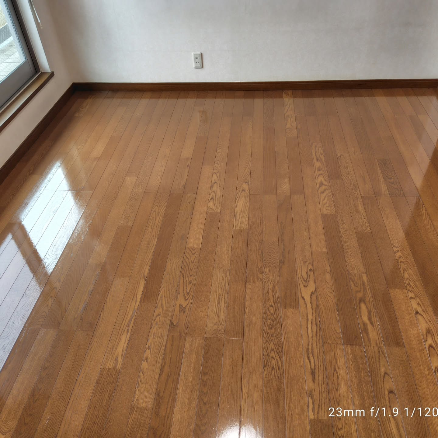 本日は築30年の戸建て住宅の床清掃を担当いたしました。