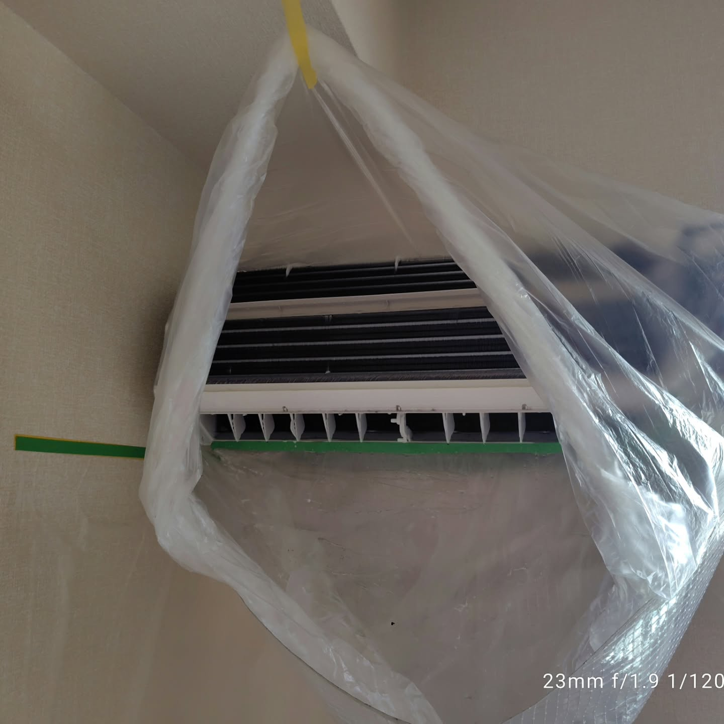 越谷市にてエアコンクリーニングの作業を行いました。