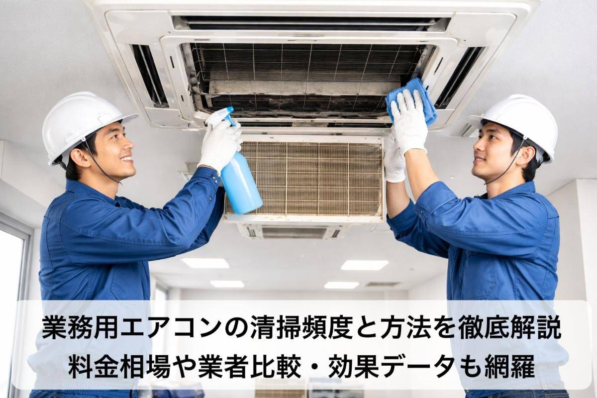 業務用エアコンの清掃頻度と方法を徹底解説|料金相場や業者比較・効果データも網羅