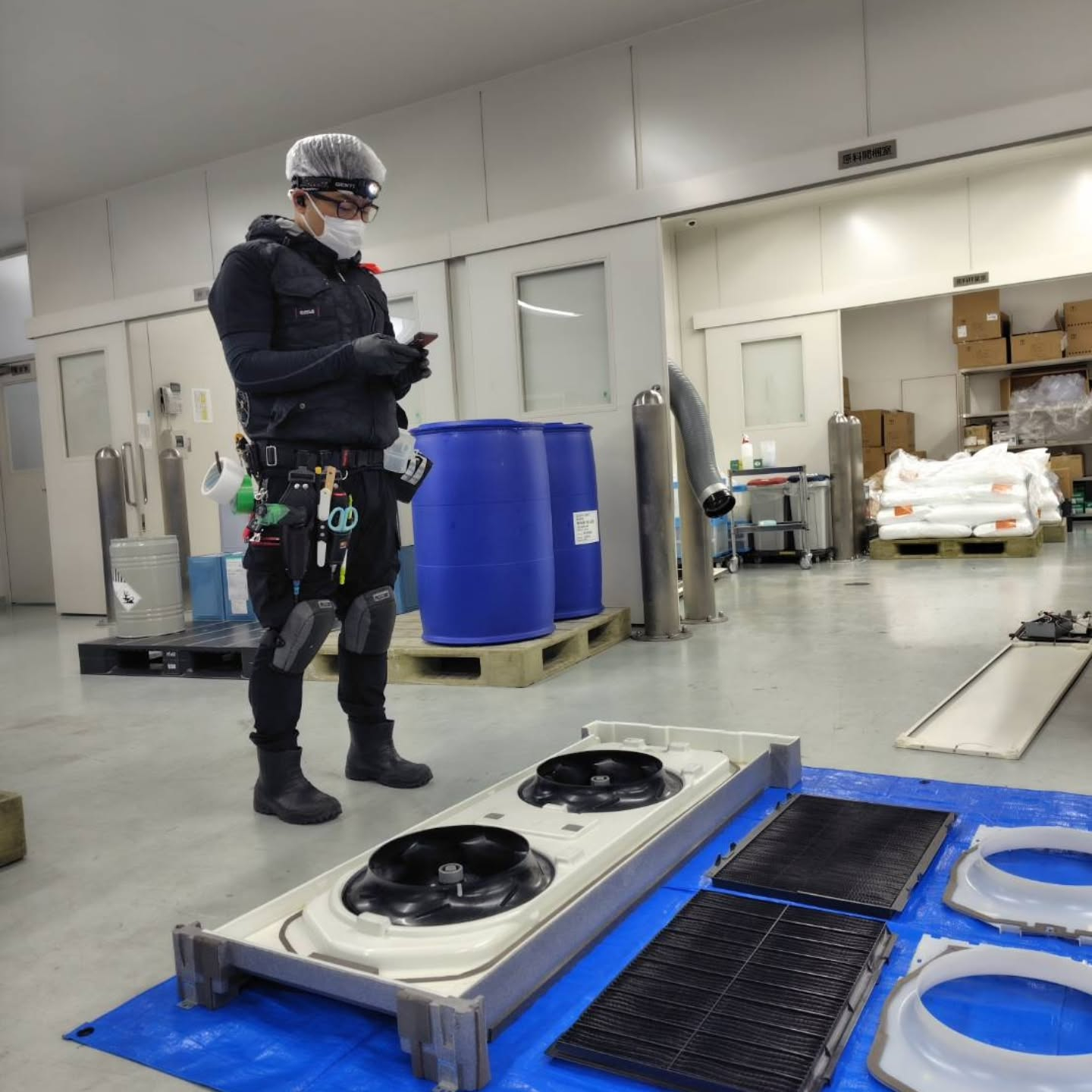 本日も無事に工場作業を進めることができ、午前中に引き続き、業...