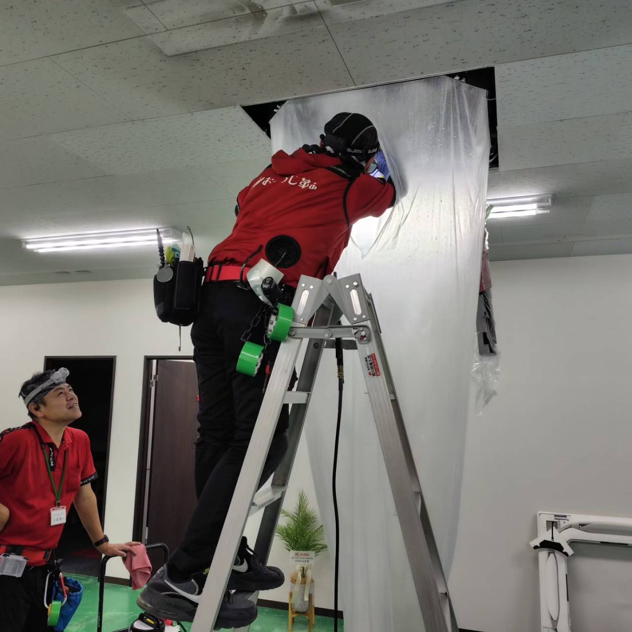 倉庫の空調清掃を無事に終えることができました。