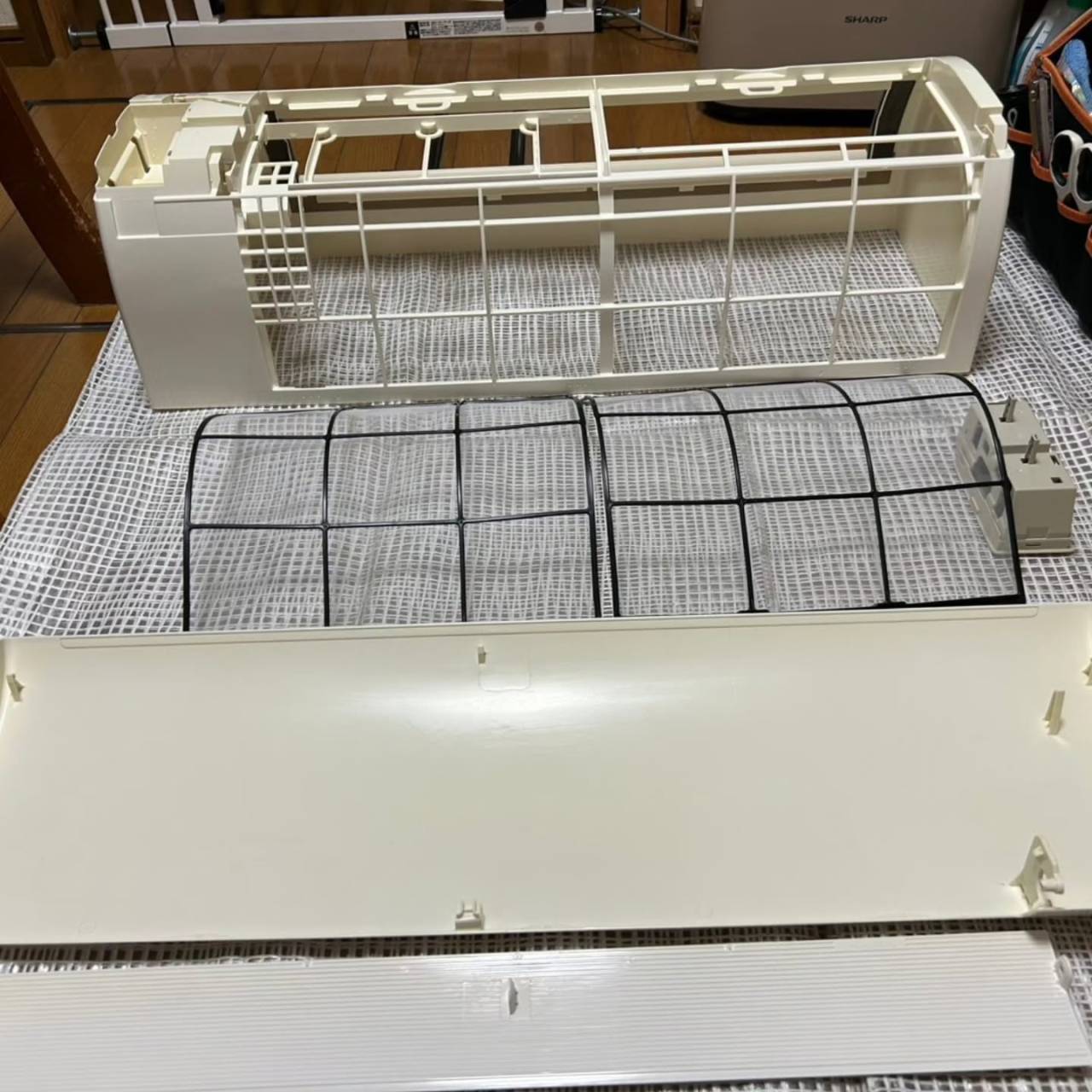 初のエアコンクリーニング体験。